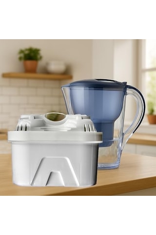 3 Lü Sürahi Filtre Kartuşu Ayarlanabilir Filtrasyon Hızı, İyon Değişimli Kireç Azaltıcı, 160l Kapasite, Aquaphor & Xiaomi Uyumlu