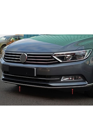 Vw Passat B8 Krom Ön Tampon Çıtası 3 Parça 2015-2019 Arası Pçelik