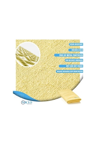 Mıclo Cleanıng 50x60cm - Premium Oto Araç Kaporta, Cam Kurulama Sentetik Güderi Bez Çizmez, Leke Bırakmaz Açık Indigo