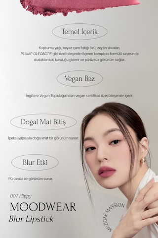 Muzigae Mansion Moodwear Blur Lipstick 007 Hippy