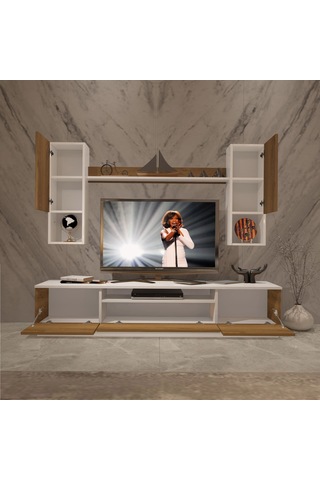 Decoraktiv Trendstyle 5da Mdf Tv Ünitesi Tv Sehpası Beyaz - Pera