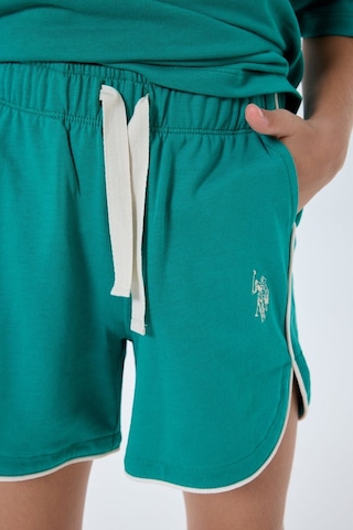 U.s. Polo Assn. Kız Çocuk Yeşil Şort Takım Us2524-c-v2 Yeşil
