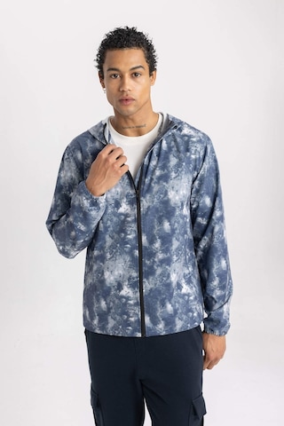 Defacto DeFactoFit Mevsimlik Mont Su İtici Slim Fit Dar Kesim Kapüşonlu File Astarlı Esnek Dokulu B2189AX24SPBK81 Siyah