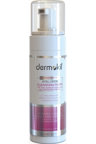 Dermokil Cilt Tonu Eşitleyici Hyaluron Yüz Temizleme Köpüğü 150 ML