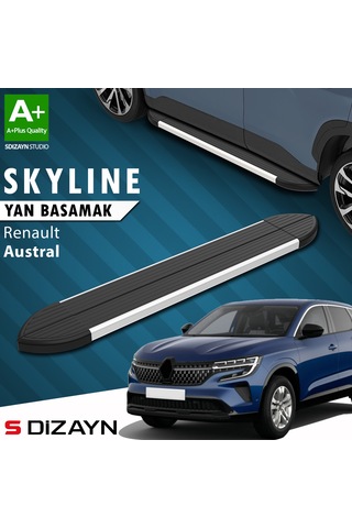 S-dizayn Renault Austral Skyline Aluminyum Yan Basamak 183 Cm 2023 Üzeri A+ Kalite