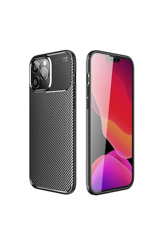 Apple Uyumlu iPhone 14 Pro Uyumlu Tchs Negro Silikon Kılıf-siyah Siyah