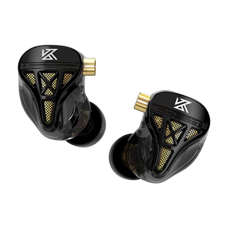 Kz Dqs Siyah Mikrofonsuz 3.5mm Dinamik Sürücü Hifi Kulak İçi Iem Kulaklık Kz-dqs-mıc-bk