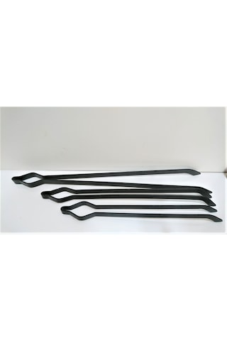Demir Maşa - Mangal Soba Maşası - Şömine Maşası Ateş Maşası 3 Boy 3'Lü Set 40-50-60Cm
