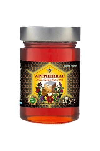Apitherbal Doğal Süzme Çiçek Balı 450 G Apitherbal Doğal Süzme Çiçek Balı 450 G