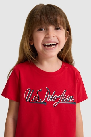 U.s. Polo Assn. Kız Çocuk Kırmızı Tişört 50325697-vr171 Basıc Kırmızı