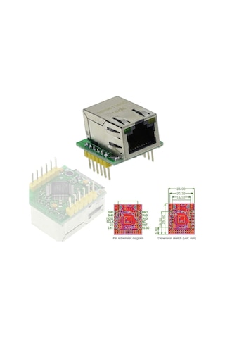 Wiznet W5500 Usr-Es1 Ethernet Modülü