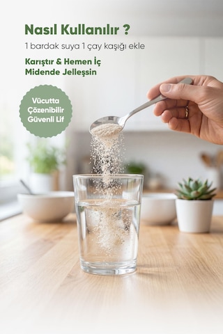 Karnıyarık Otu Tozu Psyllium 150 Gr. Doğal Ve Katkısız