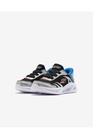 Skechers Skechers Meteor-lıghts - Brısk-beams Küçük Erkek Çocuk Gri Işıklı Spor Ayakkabı 403848n Slbk Gri
