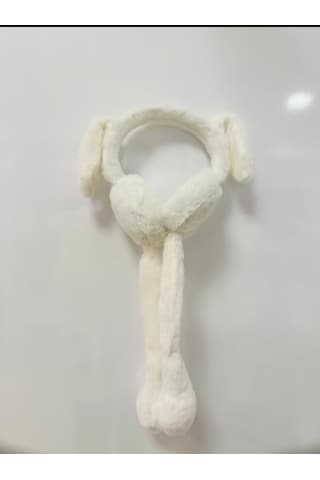 Gala Hareketli Sesli Çocuk Tavşan Kulaklık Krem