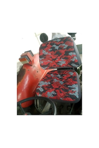 Traktör Koltuk Kılıfı - Kolçaksız - Kırmızı Kamuflaj - Bb-374