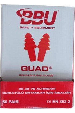 Kulak Tıkacı Bbu Ep500 Quad Çam Tipi 22 Db 50Çift