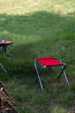 Exent Katlanır Balıkçı Kamp Piknik Taburesi 2'li Kırmızı