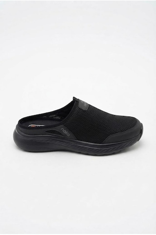 Fort Noka Bert Memory Foam Taban Fileli Anatomik Sabo Erkek Terlik Siyah