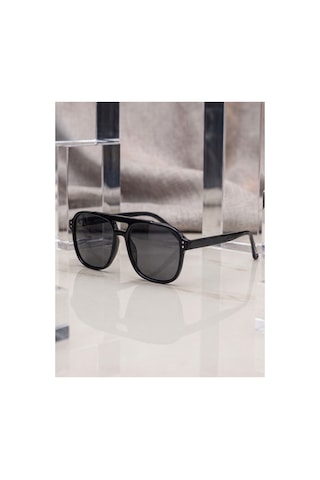 Pilot Model Güneş Gözlük Unisex Model Şık Kesim Çerçeve Old Money Zamansız Tasarım Siyah 33855133