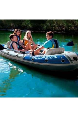 68324 Excursion Boat+kürek+pompa Set 315 Cm, Su Sporları, Plaj Malzemesi, Şişme Ürün, Yüzme Aksesuarı, Kamp, Dalış, Güvenlik