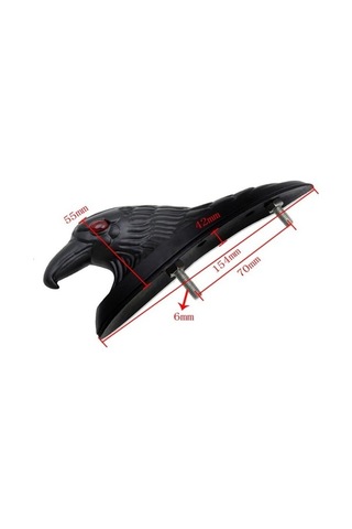 Novahub Süsleme Ön Motosiklet Krom Kırmızı Kartal Işıklı Göz Çamurlu Başkanı Altın Sb Altın