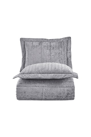Elart Comfort Yeni Nesil Uykuseti - 6 Parça Velvet Gümüş 230X220 230 x 220 Gümüş