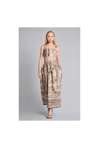 Defacto Regular Fıt Askılı Crop Top Plaj Haki Üstü F5486ax26spkh117 Haki-kh117