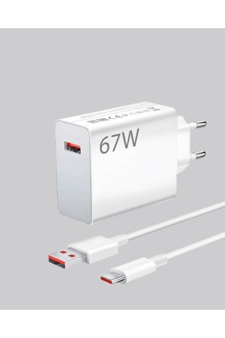 Mey İthalat 67 Watt Güçlü Şarj Aleti Samsung S23 Ultra S24 Uyumlu -