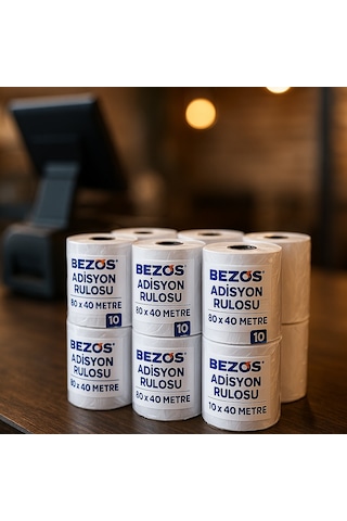 Storeşahin 80x40 Adisyon Rulosu Termal Rulo 10 Paket 100 Adet Shn0720