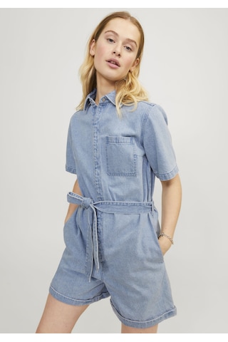 Jack & Jones Kadın Belden Bağlamalı Denim Tulum - Isla 12254008 Light Blue Denim Açık Mavi