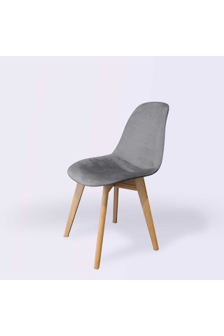 Woodesk Dallas Ağaç Ayaklı, Gri Renk Sandalye Snd3023-grı