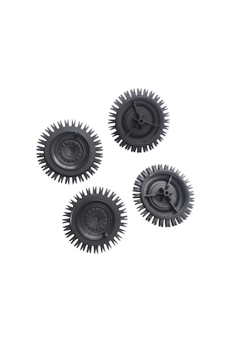 Ece 4 Adet 50 MM Robot Araba için Tırtıklı Tekerlek Miller Dahil