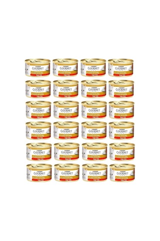 Gold Kıyılmış Sığır Etli Yaş Kedi Maması 24 X 85 Gr