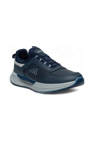 Acropol 137-26 Deri Anatomik Erkek Sneaker Lacivert Gümüş Lacivert
