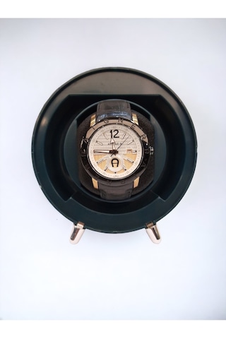 Watch Winder, Otomatik Saat Kurma Kutusu Yuvarlak Model