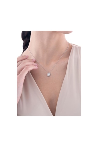 Nochediamond 0,32 Karat Baget Pırlanta Kolye-613