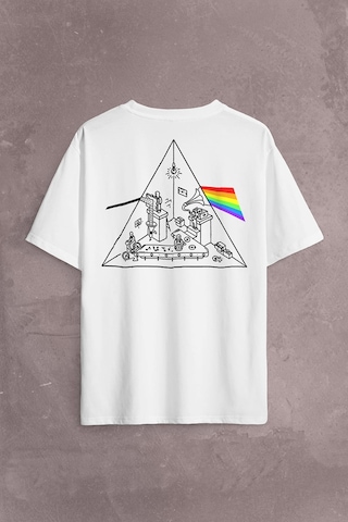 Pink Floyd Carnegıe Hall Dark Side Of The Moon Sırt Ön Baskılı Oversize Tişört Unisex T-shirt 001