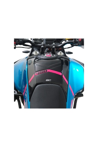 GP Kompozit CF Moto 450 MT 2024 Uyumlu Tank Pad Mavi