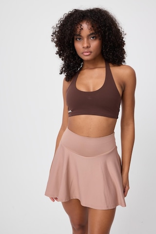 Hıghrıse Flexflow Yüksek Bel Tenis Spor & Aktif Yaşam Etek-şort Skort -2857 Bej