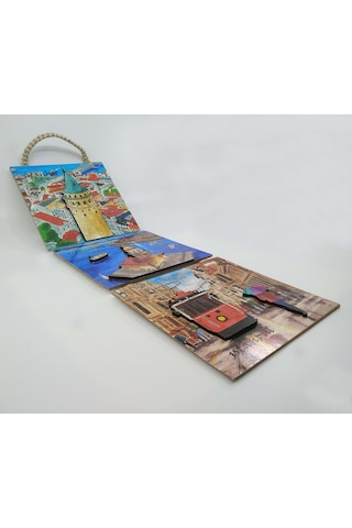 Giftsturkiye Kabartma Poster Tablo 3lü Ahşap İstanbul