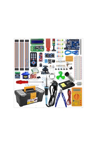 Arduino Süper Başlangıç Eğitim Seti Ve Lehimleme Seti Takım Çantası
