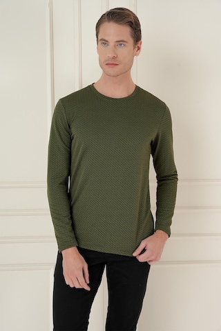 Efor Ts 889 Slim Fit Haki Spor T-shirt Haki