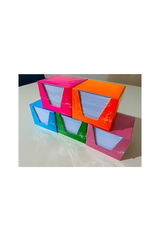 Küp Not 10 Paket Küp Blok Not Kağıdı 1. Hamur 8x8 Cm 500 Yaprak