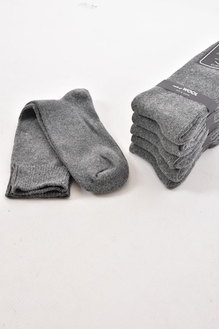 Erkek Yünlü Kalın Kışlık Çorap Gri Gri