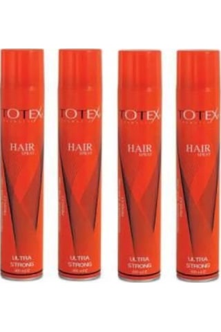 Totex Ultra Strong Saç Spreyi 4 x 400 ML