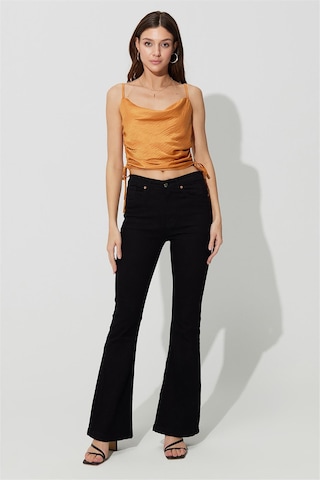 Sherin Taba Yanları Büzgülü Askılı Büstiyer SS23CT4735TA-TABA