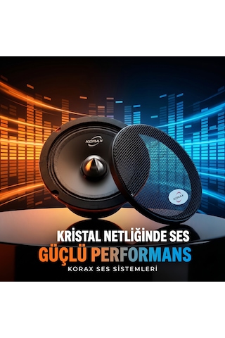 Korax Kx-m16400 400w 16 Cm Oto Hoparlör Takımı 2 Adet
