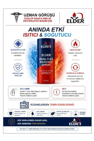 Elder Dual Etkili Masaj Spreyi