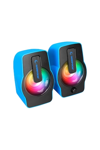 Rampage RMS-G7 Falsetto 1+1 6 W USB 5V RGB Ledli Hoparlör Mavi