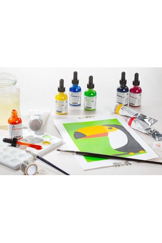 Lexroo Akademie Akrilik Mürekkep 50 Ml 669 Burnt Umber Diğer